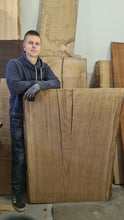 Load image into Gallery viewer, Extraleveä tammilankku 55x900x1180mm (höylätty)